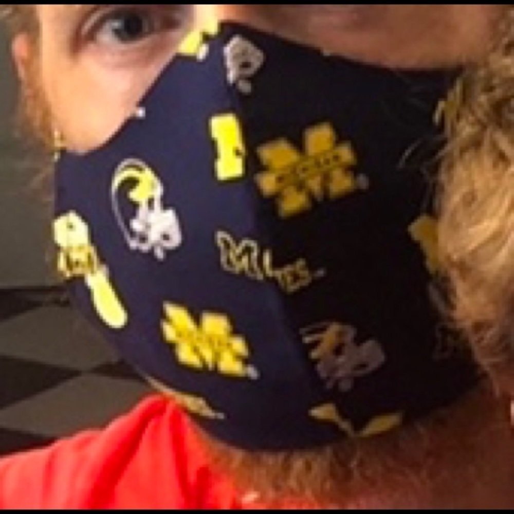 NWT University of Michigan Mask